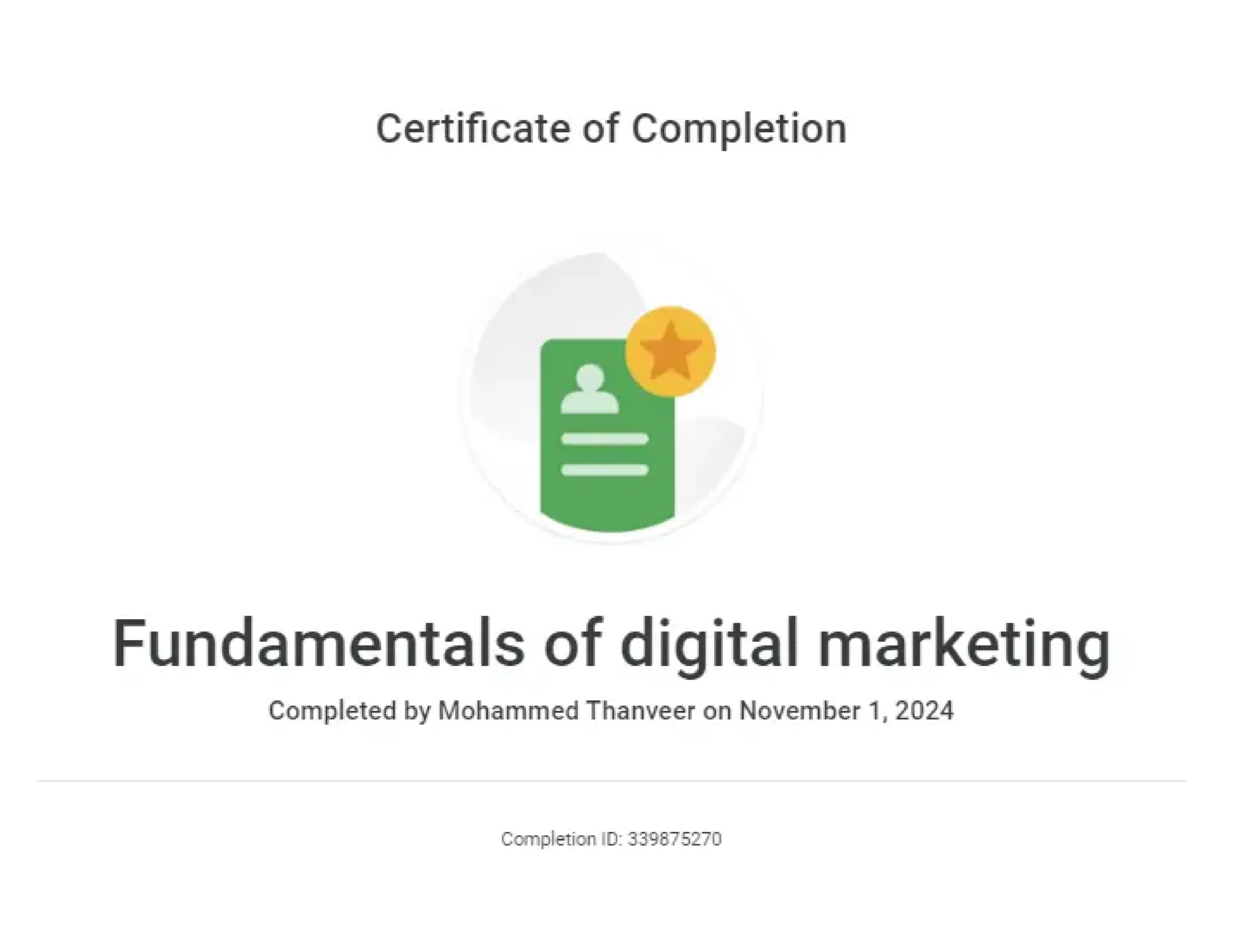 Google fundamentals of digital marketing (